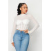 Sexy Mesh Mock Neck Top