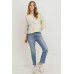 Tie Dyed 3/4 Sleeve Round Neck Top