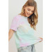 Tie Dyed Round Neck Short Sleeve Tee