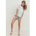 Tie Dyed Round Neck Short Sleeve Tee