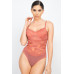 Sheer Lace Floral Padded Bodysuit