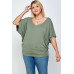 Solid Knit Top, With A Flowy Silhouette