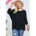 Solid Round Neck 3/4 Sleeve Sweater Top