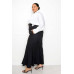 Satin Long Sleeve Tie Waist Wrap Top