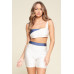 Two Piece Top And Biker Shorts Set