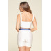 Two Piece Top And Biker Shorts Set