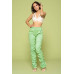 Leather Pu Ruched Pants