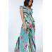 Ruffle Sleeve Surplice Jumpsuit
