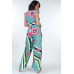 Ruffle Sleeve Surplice Jumpsuit