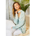 Chocker Neck Surplice Hi-lo Tie-dye Top