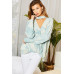 Chocker Neck Surplice Hi-lo Tie-dye Top