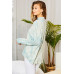 Chocker Neck Surplice Hi-lo Tie-dye Top