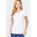Short Slv Top W/zipper Pocket