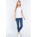 Short Slv Top W/zipper Pocket