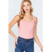 Heavy Rib Cami W/lace Bodysuit