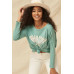 A Mineral Washed Knit Top
