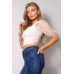 Polka Dot Mesh Puff Sleeve Contrast Fashion Top