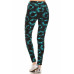 Yoga Style Banded Lined Tie Dye Printed Knit Legging With High Waist