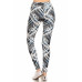 Yoga Style Banded Lined Tie Dye Printed Knit Legging With High Waist