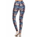 Yoga Style Banded Lined Tie Dye Printed Knit Legging With High Waist