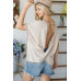 Open Back Wide Sleeve Shorsleeve Top