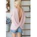 Open Back Wide Sleeve Shorsleeve Top