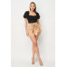 Luxe Polkadot Stretch Mesh Puff Sleeve Bodysuit