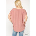 Leopard Jacquard Knit Jersey Top With Front Tie, Ruffled Sleeve