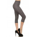 Chevron Print, High Waisted Capri Leggings