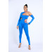 Color Binding Detailed Cutout Jumpsuit