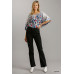 Panel Straight Cut Denim Jeans With Pockets