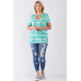 Plus Striped And Distressed Cut-out Top
