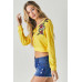 Floral Embroidered Cropped Sweatshirt