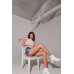 Sleeveless Crew Neck Cut-out Back Detail Longline Top