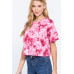 Tie-dye Cotton Jersey Crop Top