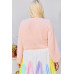 V Neck Bubble Sleeve Solid Top