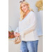 V Neck Tier Ruffle Sleeve Top