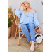 Off Shoulder Ruffle Bubble Sleeve Top