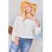 Off Shoulder Ruffle Bubble Sleeve Top