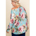 Plus Size Floral Printed Venezia One Shoulder Fashion Top