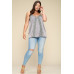 Solid Satin Sleeveless Cami Woven Tank Top