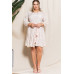 Abstract Printed Mini Swing Woven Dress