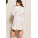 Abstract Printed Mini Swing Woven Dress