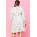Abstract Printed Mini Swing Woven Dress