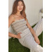 A Striped Woven Linen-blend Jumpsuit