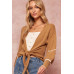 A Textured Knit Cardigan Sweater