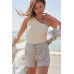 A Pair Of Striped Woven Shorts