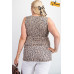Rayon Rib Printed Knit Tank Top