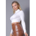 Long Sleeve Purl Edge Layer Top