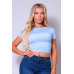 Short Sleeve Round Neck Crossover Multi Way Tie Top